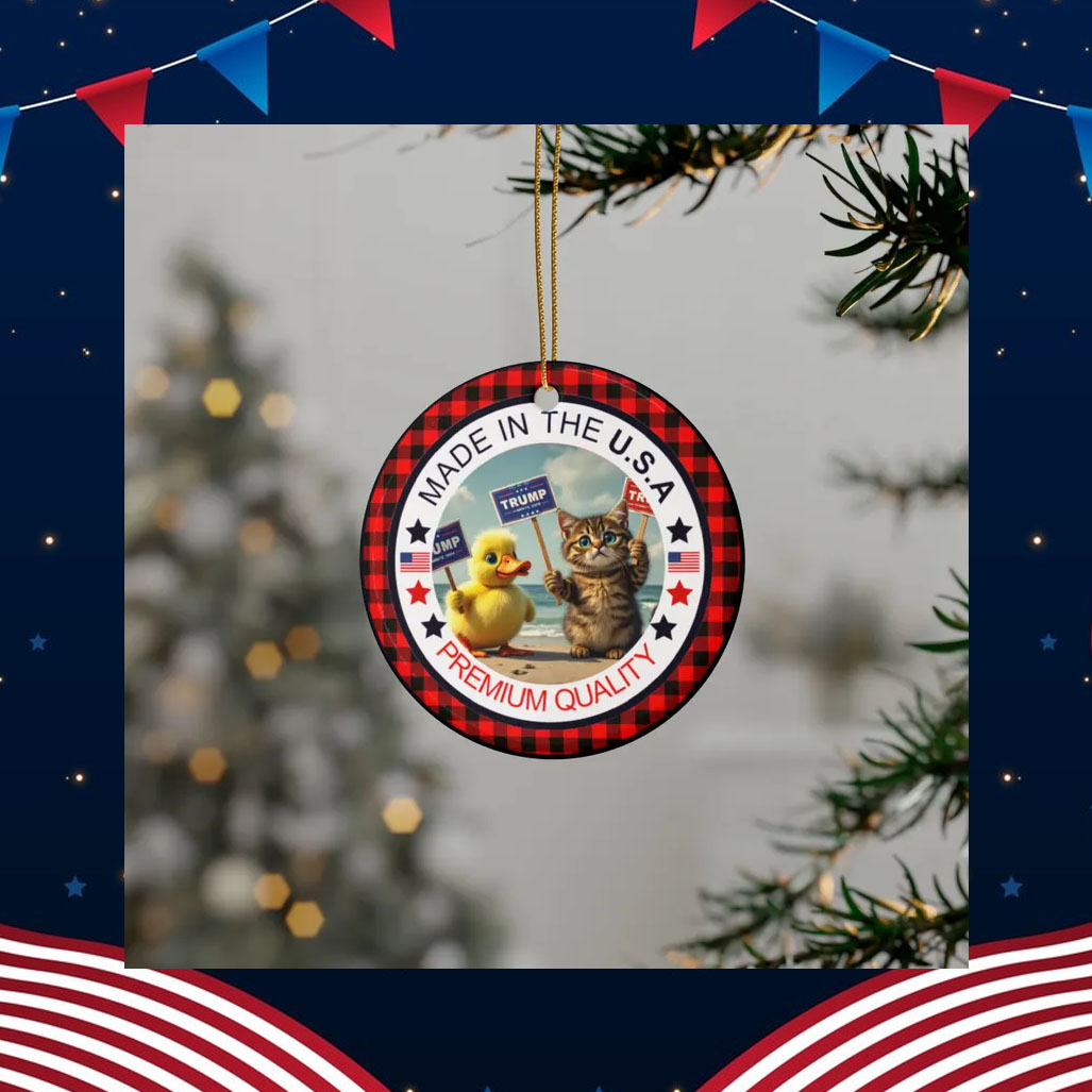 Trump ornament MAGA Pets Ceramic Christmas 2024 Ornament