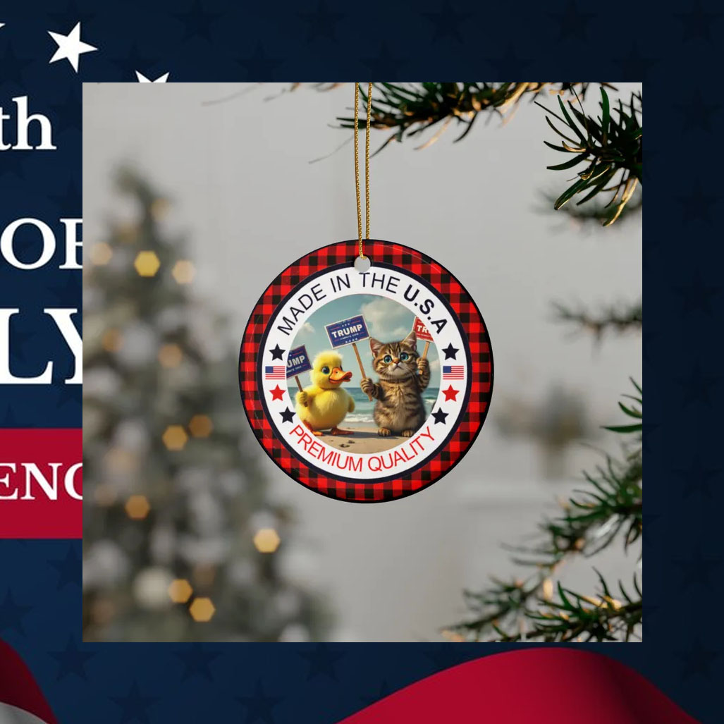 Trump ornament MAGA Pets Ceramic Christmas 2024 Ornament