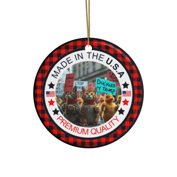 Trump ornament MAGA pets Ceramic Christmas Ornament