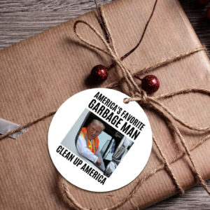 Donald Trump Garbage Truck Ornament
