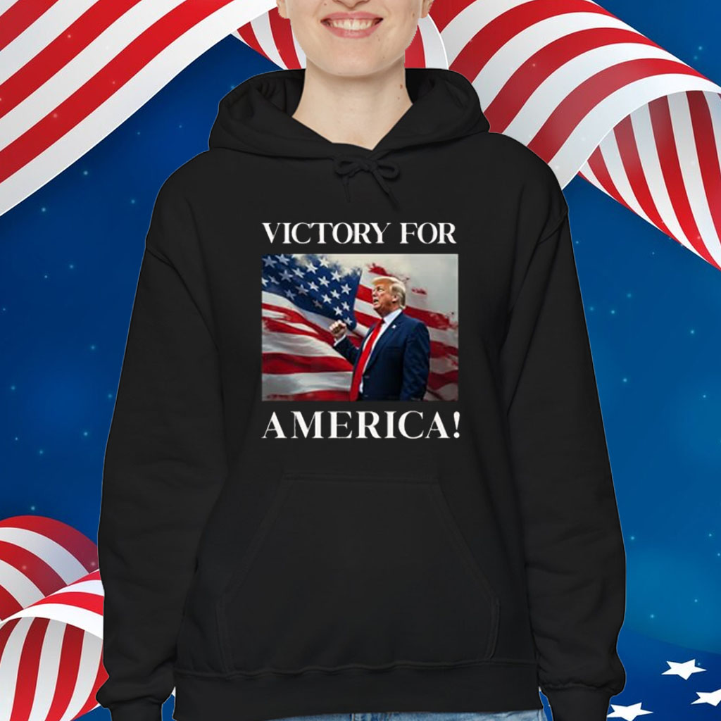 Victory For America President Trump 2024 USA Flag Shirt