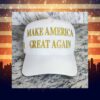 White & Gold Make America Great Again Donald Trump 2024 Hat