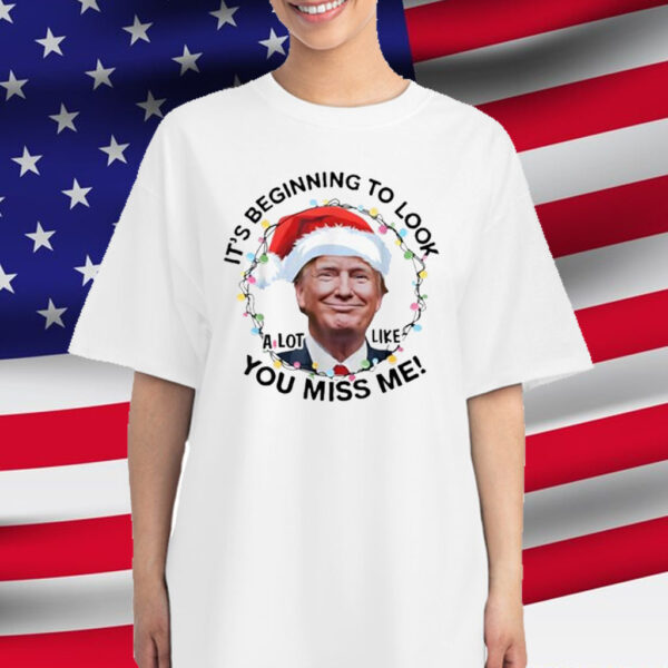Xmas Trump It's Beginning To Look a Lot Like You Missed Me Shirt
