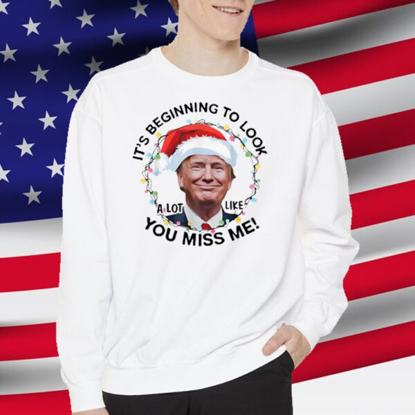 Xmas Trump It's Beginning To Look a Lot Like You Missed Me Shirt