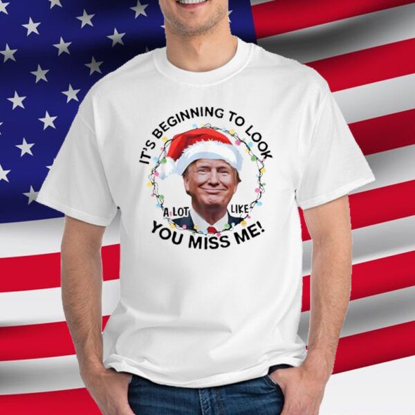 Xmas Trump It's Beginning To Look a Lot Like You Missed Me Shirt