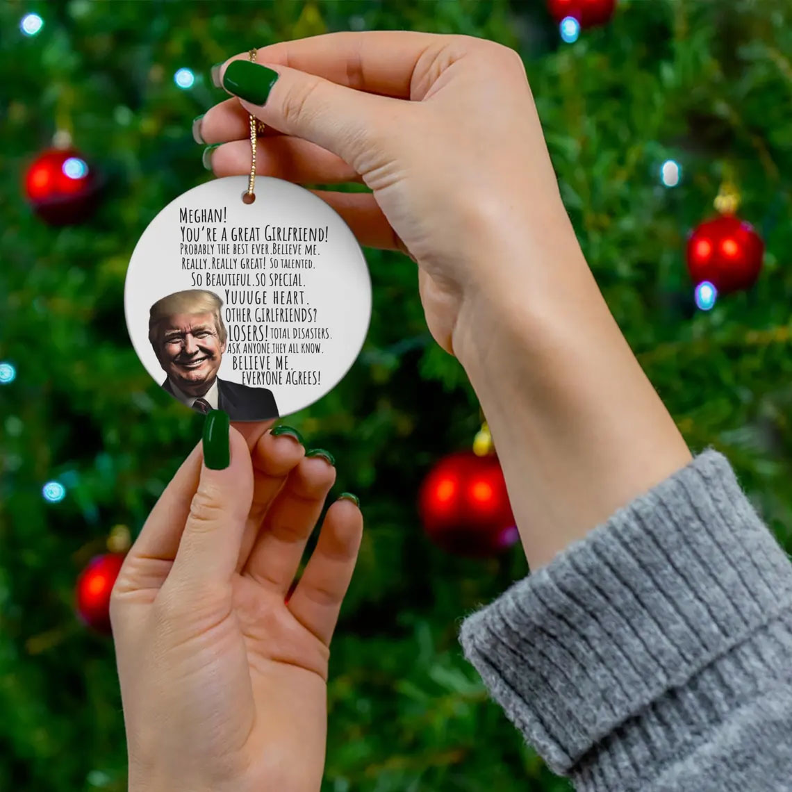 You're A Great Girlfriend Trump 2024 Ornament