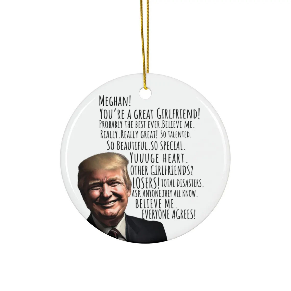 You're A Great Girlfriend Trump 2024 Ornament