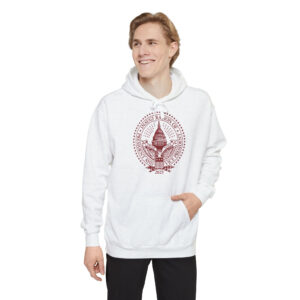 2025 Trump Inaugural Seal White Crewneck Fleece Hoodie