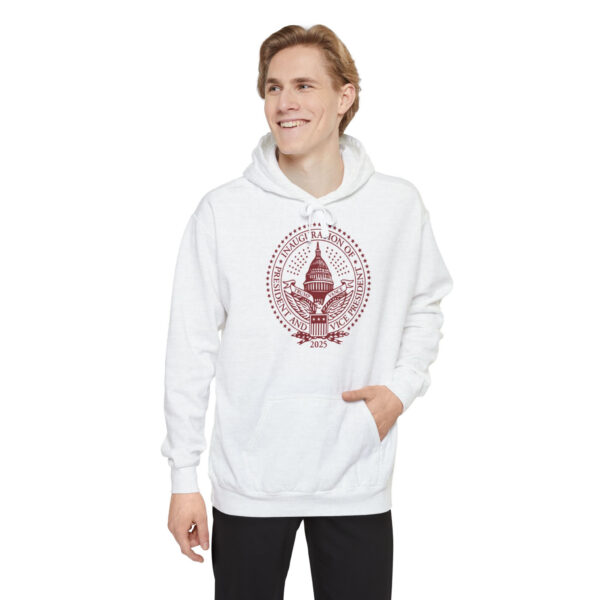 2025 Trump Inaugural Seal White Crewneck Fleece Hoodie