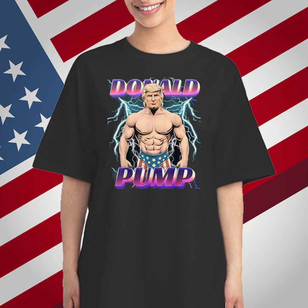 Donald Pump Swole America Again Gym Fitness Trump 2024 Shirt