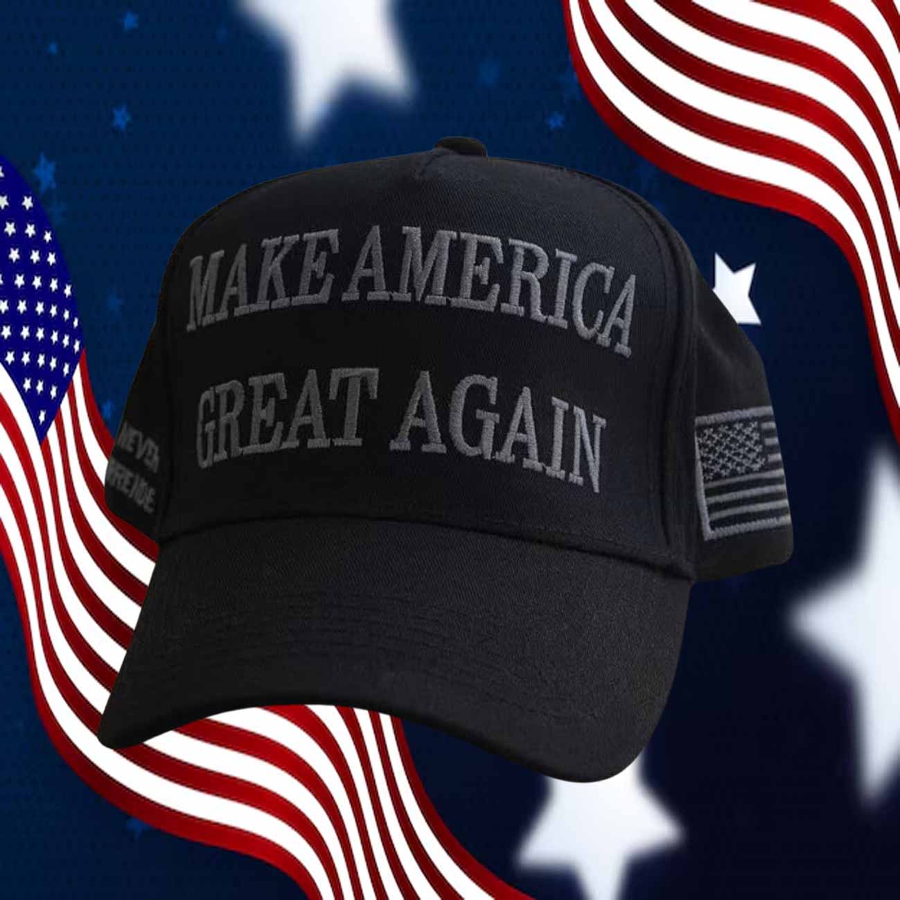 Donald Trump Dark MAGA 2025 Hat