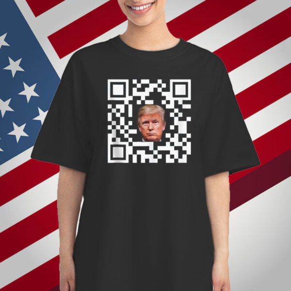 Funny QR President Trump Dance Code T-Shirt