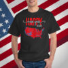 Happy New Year 2025 USA Election 2024 Red Map Trump Fans T-Shirt