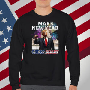 Make New Year Great Again Trump Patriotic Golfers Shirt