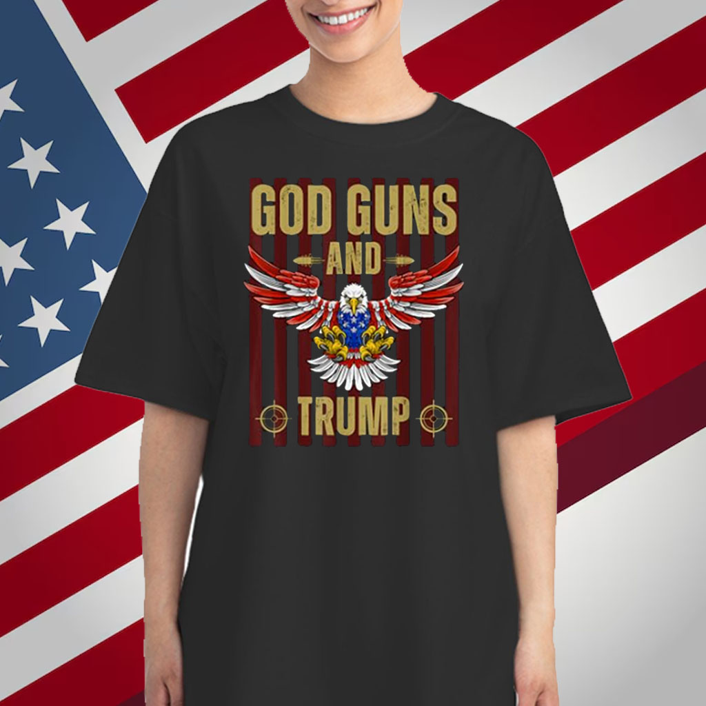 Patriotic Eagle God Guns and Trump Men's Wear Shirt