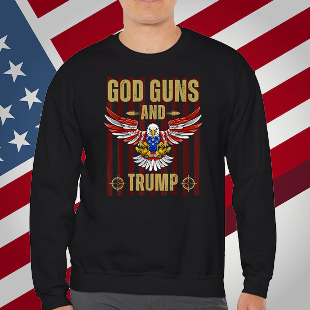 Patriotic Eagle God Guns and Trump Men's Wear Shirt