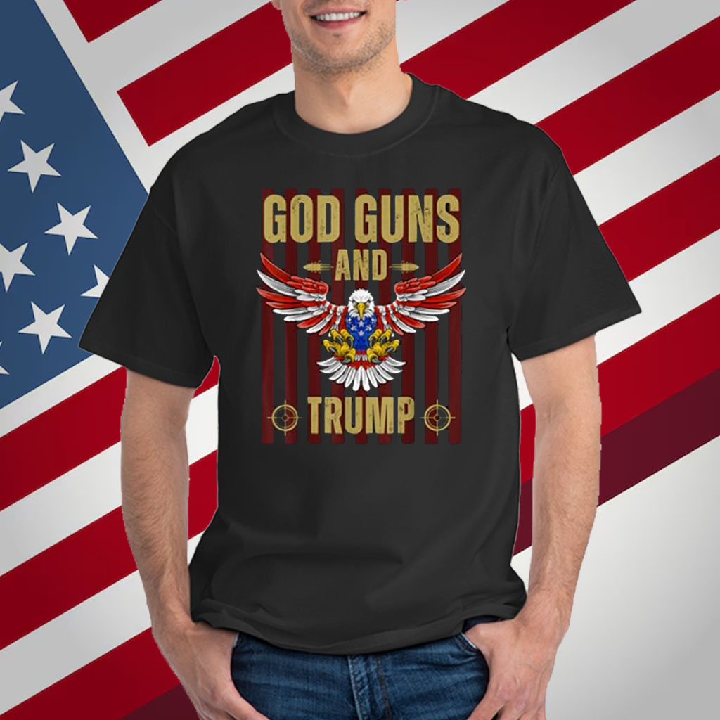 Patriotic Eagle God Guns and Trump Men's Wear Shirt