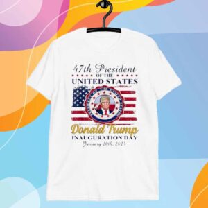 President Donald Trump Inauguration Day 2025 Vintage US Flag T-Shirt