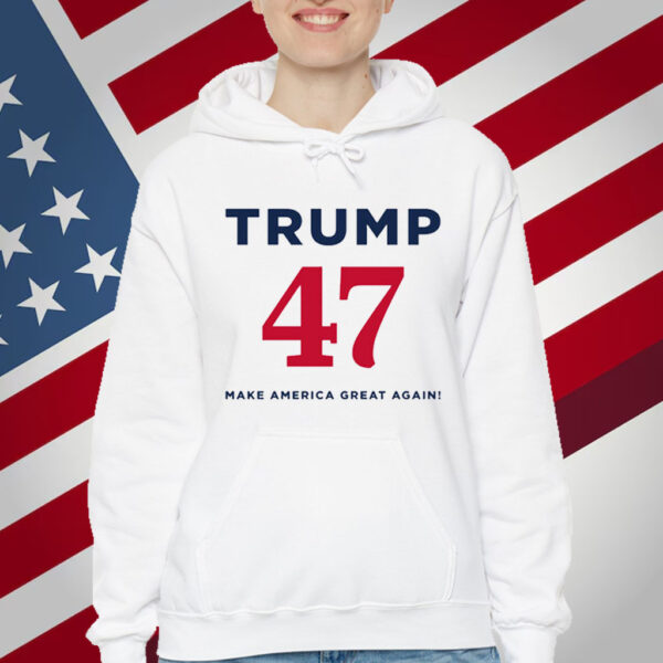 Trump 47 Make America Great Again White Shirt