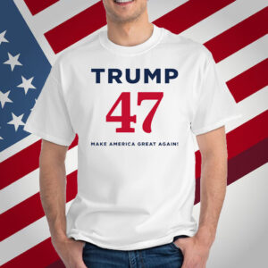 Trump 47 Make America Great Again White Shirt