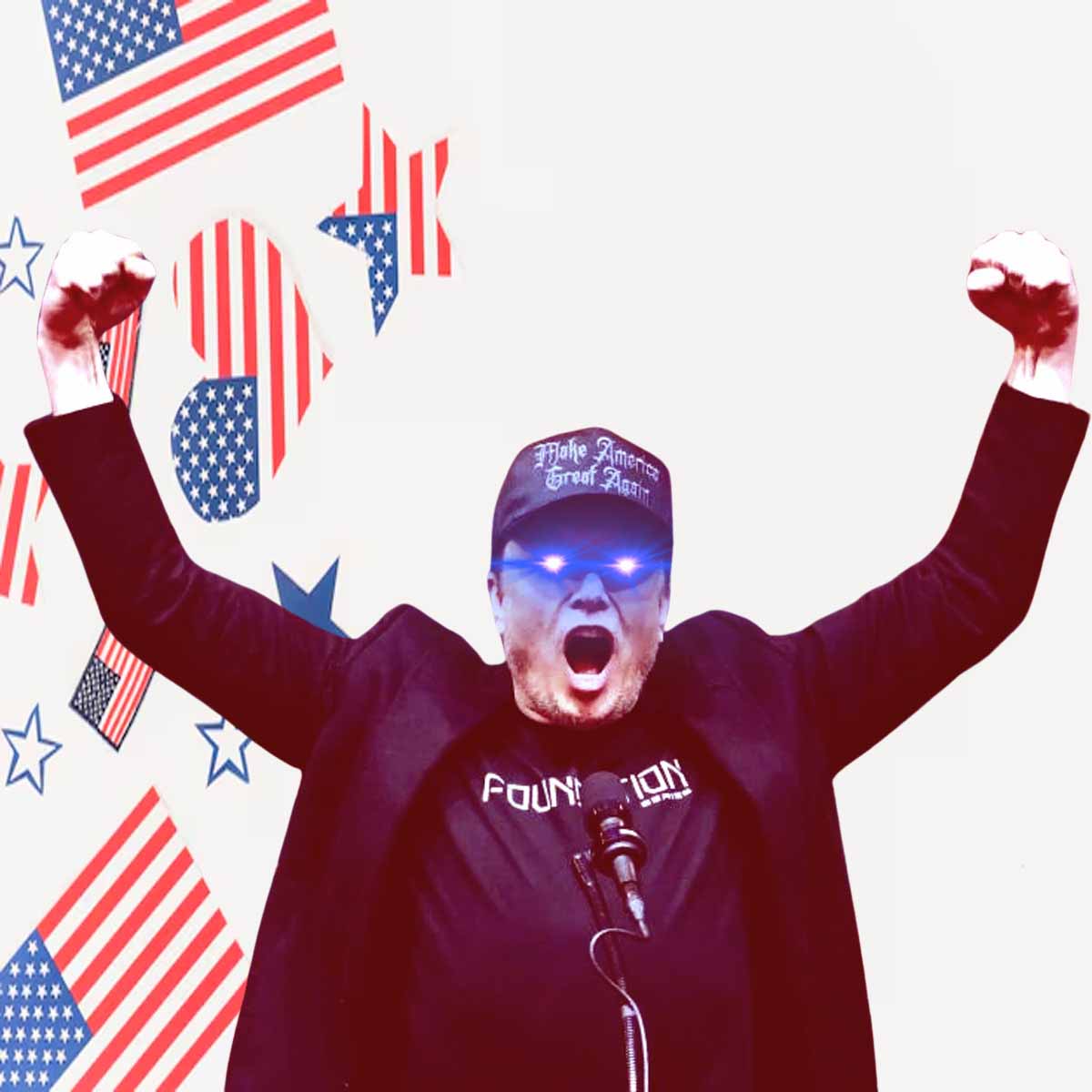 Trump Dark Gothic Maga 2025 Hat