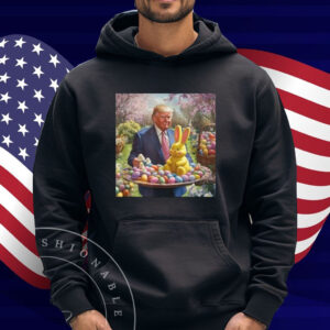 Trump Easter Bunny Eggs Funny Patriotic Easter Celebration T-Shirt