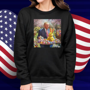 Trump Easter Bunny Eggs Funny Patriotic Easter Celebration T-Shirt