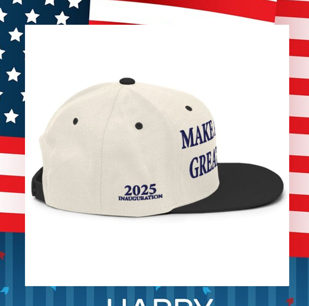 Trump Inauguration MAGA Snapback Hat