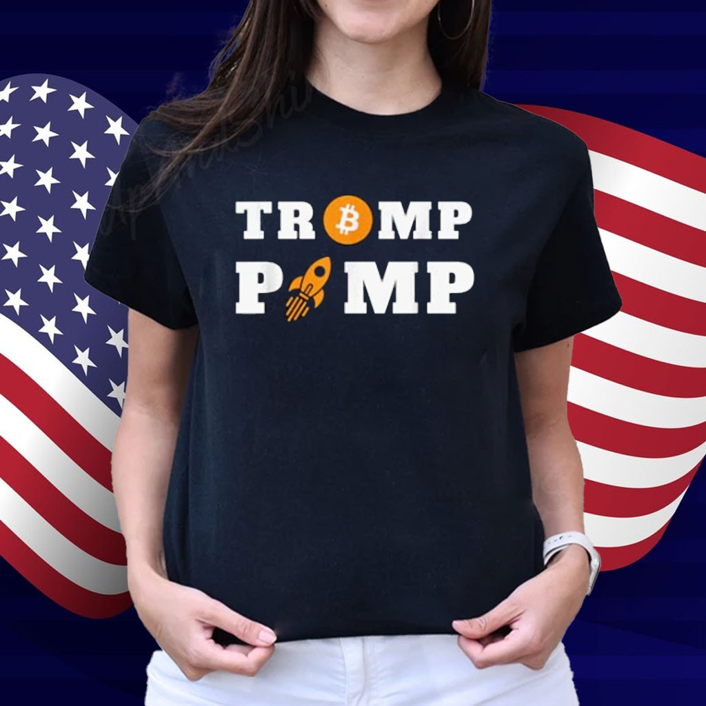 Trump Pump Bitcoin Rocket – Crypto Enthusiast T-Shirt
