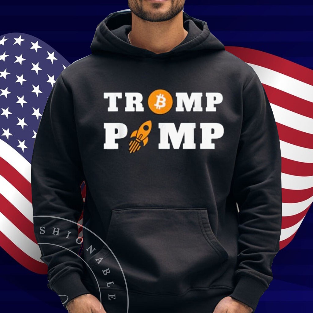 Trump Pump Bitcoin Rocket – Crypto Enthusiast T-Shirt