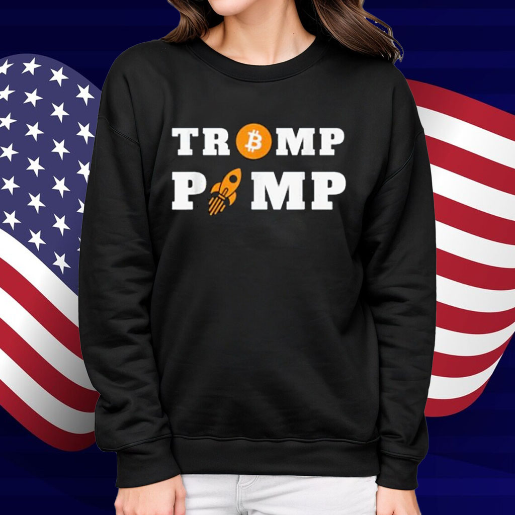 Trump Pump Bitcoin Rocket – Crypto Enthusiast T-Shirt
