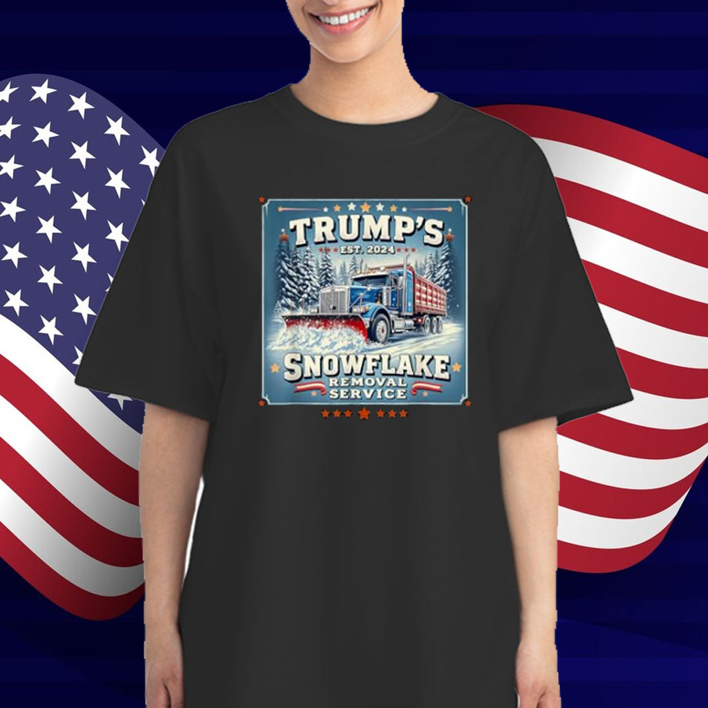 Trump's Snowflake Removal Service Funny Trump 2024 T-Shirt