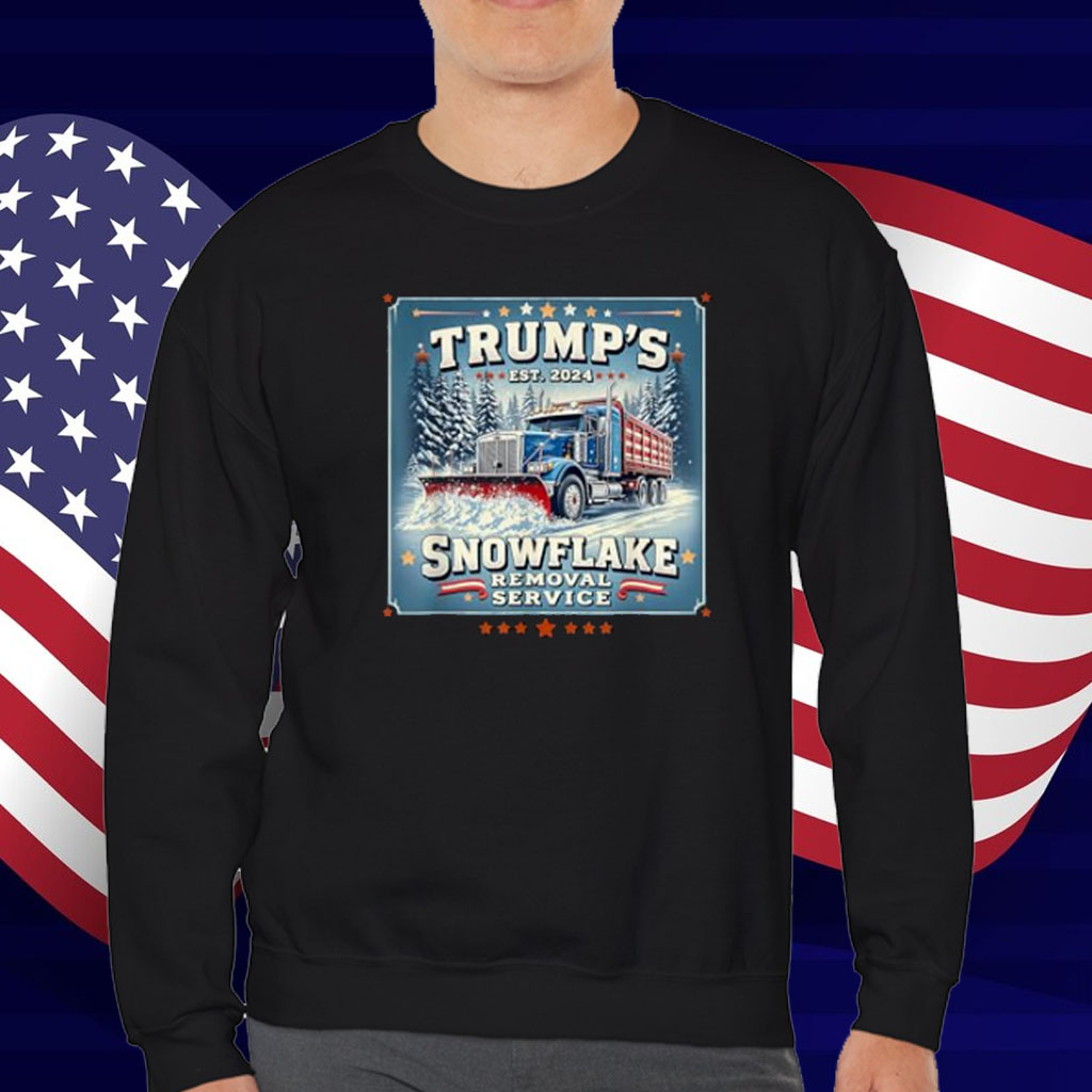 Trump's Snowflake Removal Service Funny Trump 2024 T-Shirt