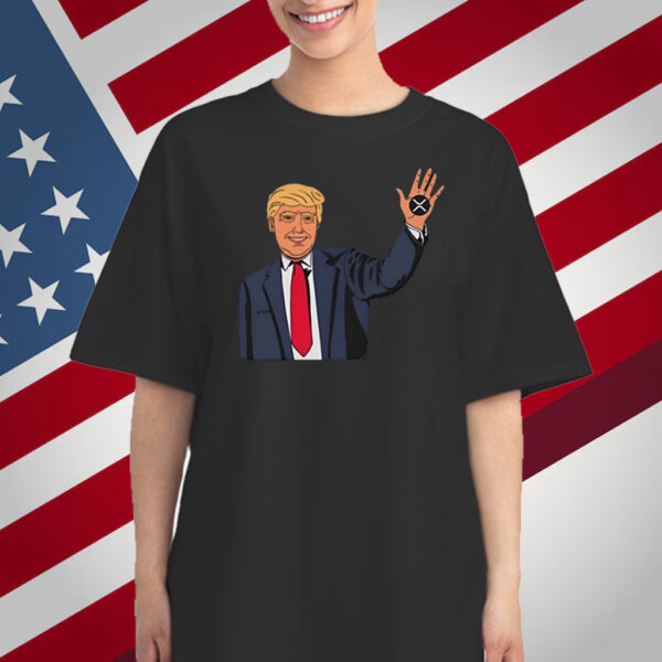 Zach Rector Wearing Trump Xrp T-Shirt