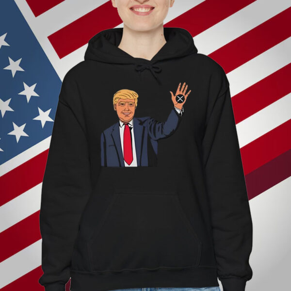 Zach Rector Wearing Trump Xrp T-Shirt