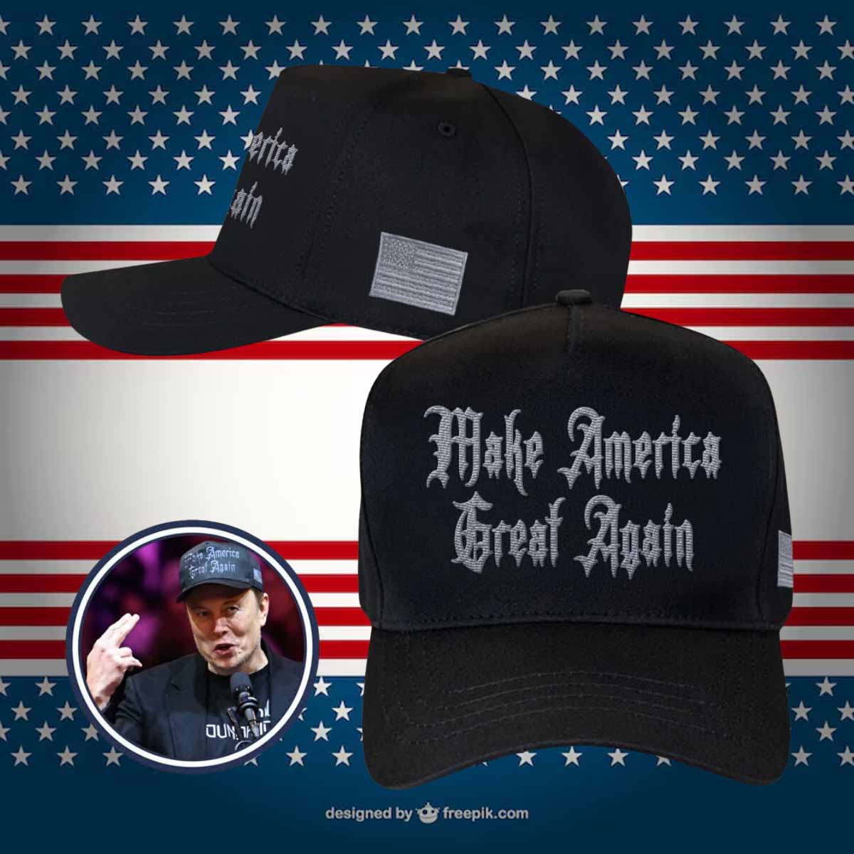 inauguration Day 2025 - Trump Dark Gothic Maga 2025 Hat