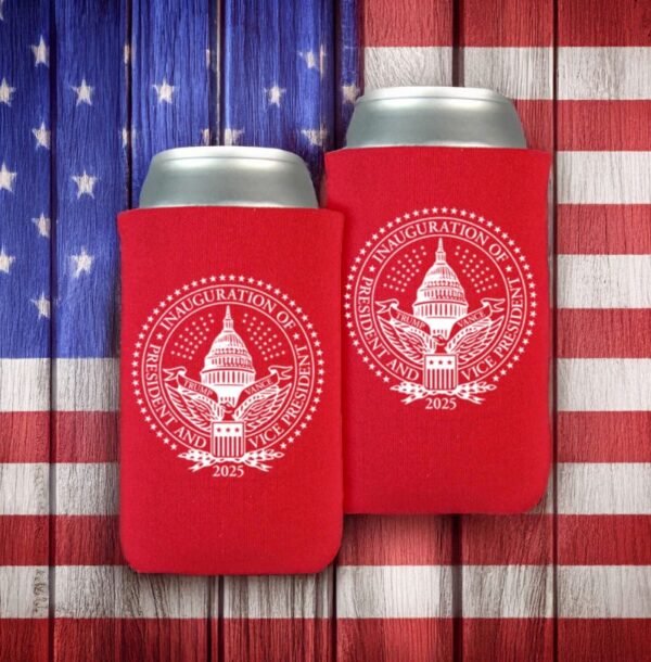 2025 Trump Inaugural Seal Red Beverage Cooler