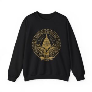 2025 Trump Inaugural Seal Black Crewneck Fleece Sweatshirt Shirt