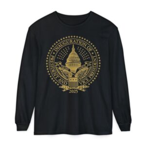 2025 Trump Inaugural Seal Black Long Sleeve Shirt