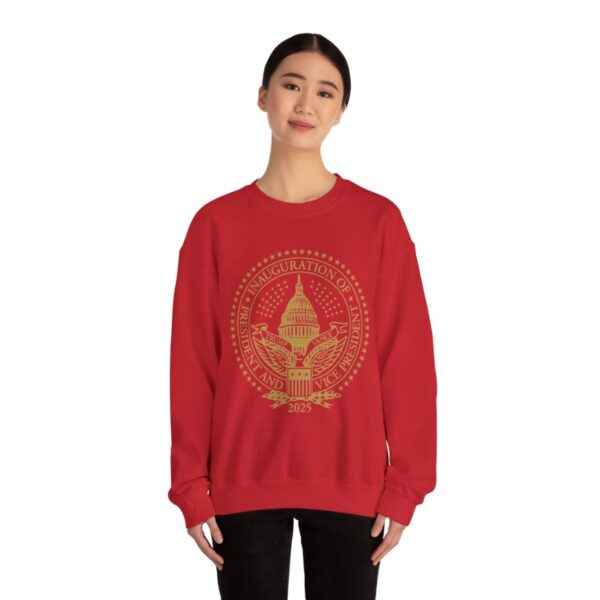 2025 Trump Inaugural Seal Cardinal Crewneck Fleece Sweatshirt Shirt