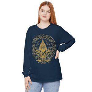 2025 Trump Inaugural Seal Navy Long Sleeve Shirt