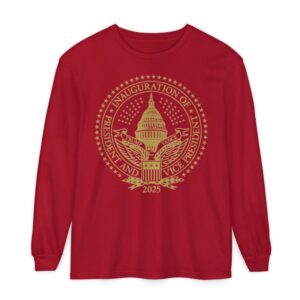 2025 Trump Inaugural Seal Red Long Sleeve