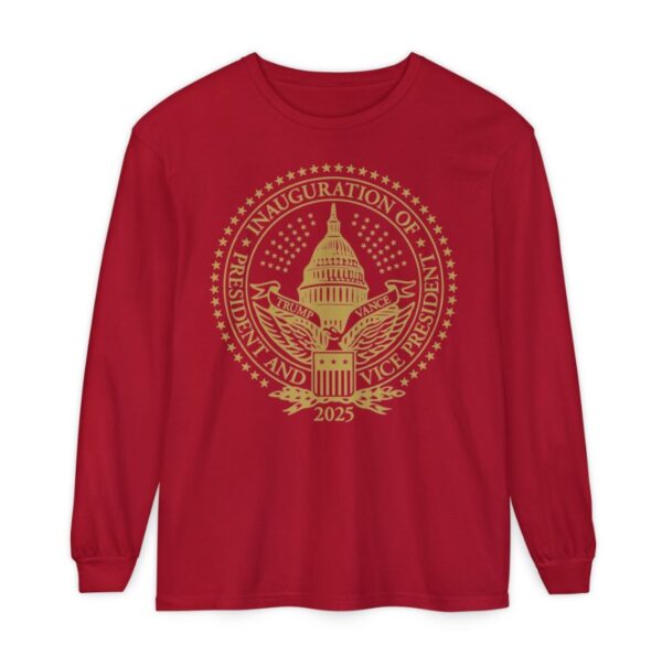 2025 Trump Inaugural Seal Red Long Sleeve