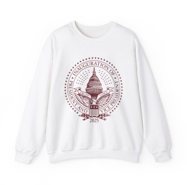2025 Trump Inaugural Seal White Crewneck Fleece Sweatshirt Shirt