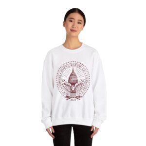 2025 Trump Inaugural Seal White Crewneck Fleece Sweatshirt Shirt