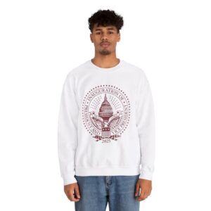 2025 Trump Inaugural Seal White Crewneck Fleece Sweatshirt Shirt