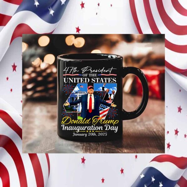 47 President Of The United States Donald Trump Inauguration Day Mug