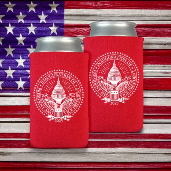 2025 Trump Inaugural Seal Red Beverage Cooler