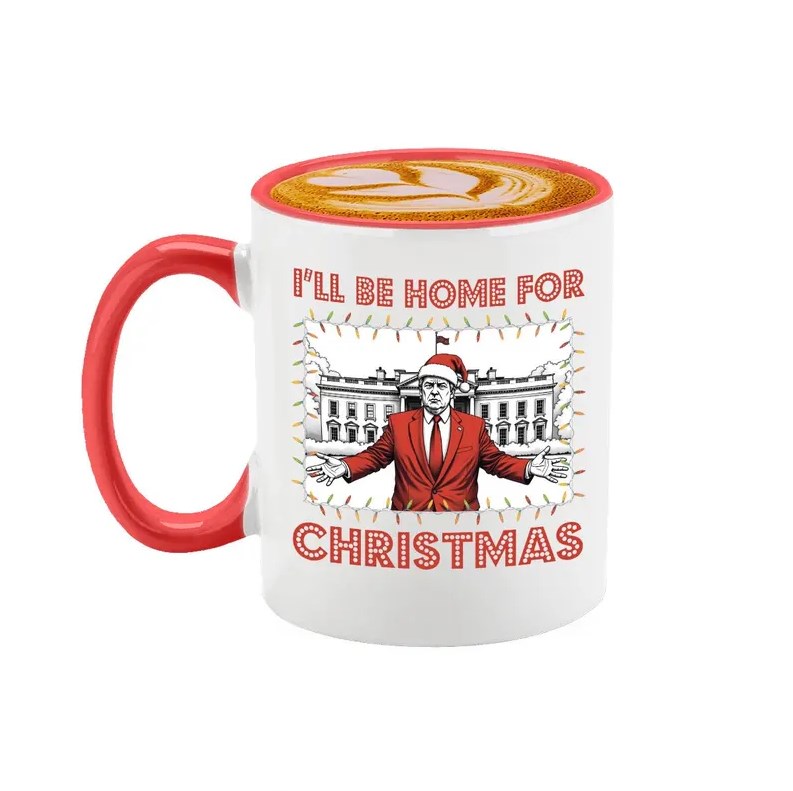 I'll Be Home for Christmas Donald Trump 2024 47th President USA Mug