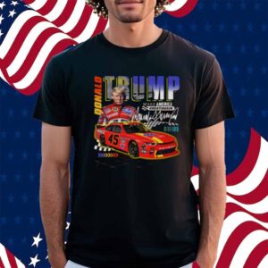 Make America Great Again Racing Trump Race car USA Funny Shirt